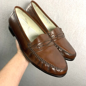 Florsheim Mens Leather Penny Loafers Sz 12 3E Wide Brown Dress Casual 30117 HG